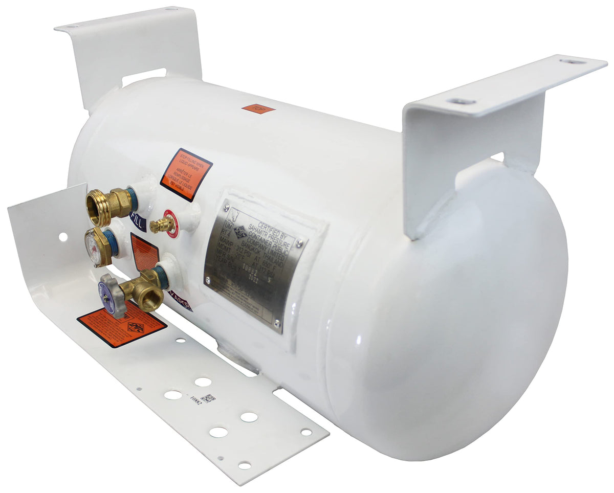 Flame King YSN122 12.2 Gallon RV, Van Or Trailer Horizontal ASME RV Propane Tank Cylinder, 12" x 28"
