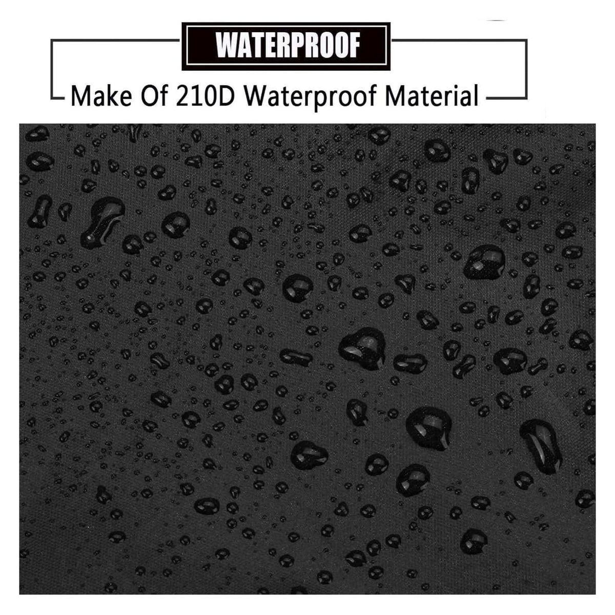 Wider 3.3m/10.83ft Camper roof Cover 210D Oxford Cloth Class C Rv Cover Wind, Rain and Snow Proof with 2 Extra Straps Black-49.2 x 10.8 ft