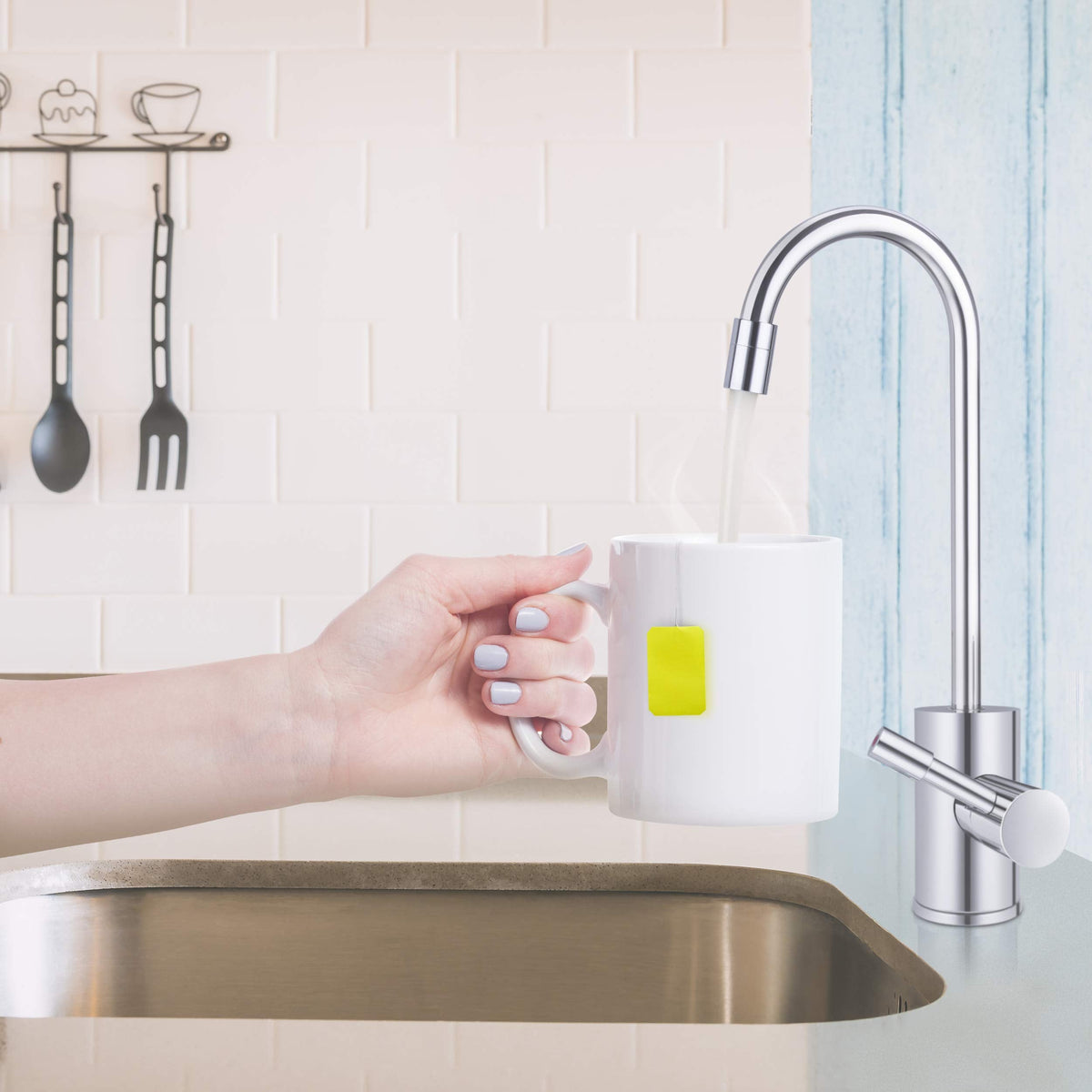 Ready Hot 40-RH-300-SSD Instant Hot Water Dispenser System, 2.5 Quarts, Digital Display Tank Only Stainless Steel