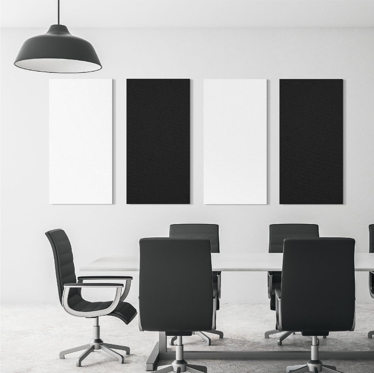 Olanglab Acoustic Panels 2 Pack, 48''x24'' Large Sound Panels, Fabric Wrapped Sound Proof Foam Panels for Walls, Sound Absorbing Panels for Recording Studio Acoustical Treatments (Black)