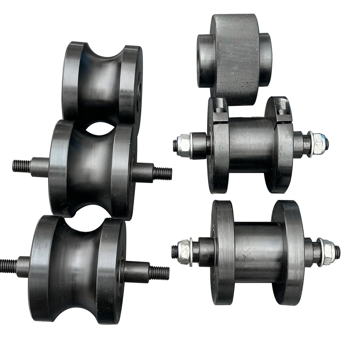 Flynsu Tube Roller Bender Pipe Rolling Machine with 6 Dies for Round or Square Tubes