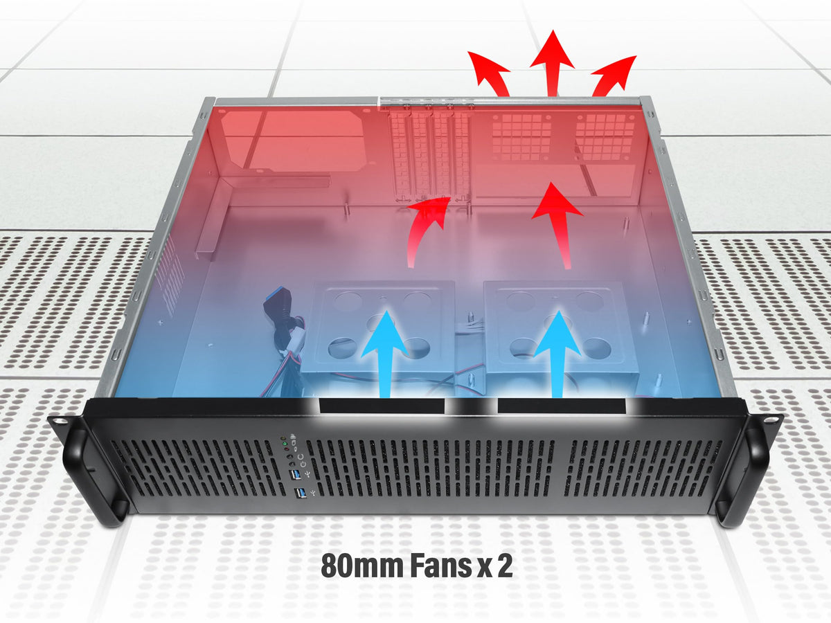 Rosewill 3U Server Chassis Rackmount Case | 6 x 3.5 Bays | ATX Compatible | 2 x 80mm Fans | 2 x USB 3.0 | RSV-Z3100U
