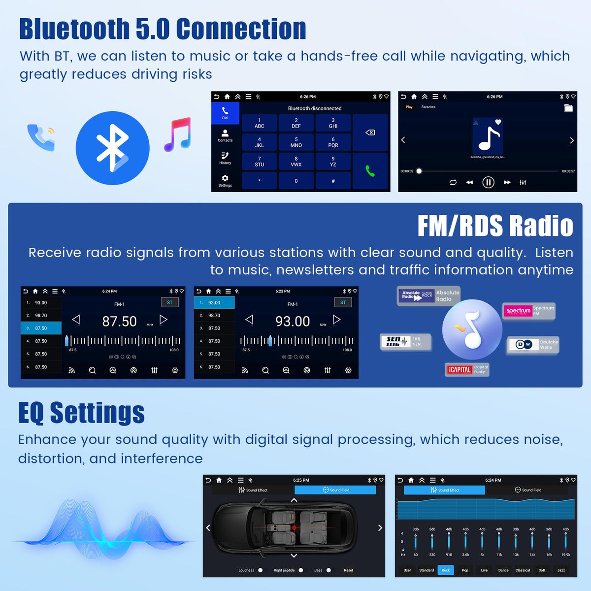 5Ghz WiFi 4G+128G Android 15 Car Radio for Jeep Wrangler Compass Grand Cherokee Dodge Ram Car Stereo with Wireless Carplay/Android Auto, 10" HD Touchscreen with GPS Bluetooth5.0 FM/RDS EQ SWC