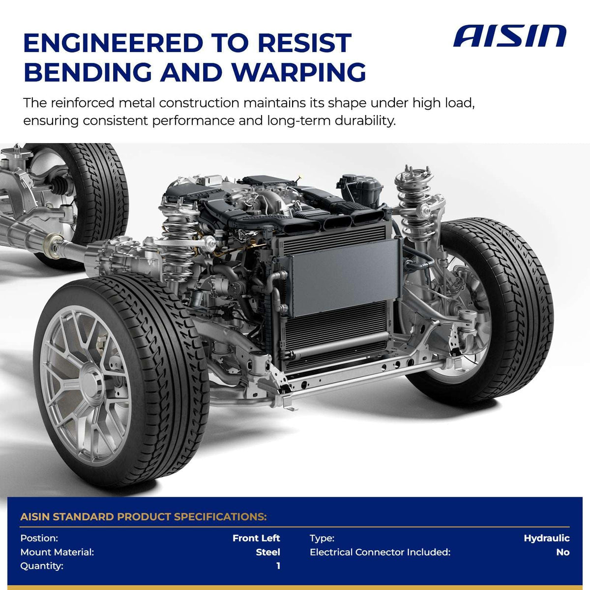 AISIN AFTERMARKET EMTFD-00267 Front Left Hydraulic Engine Motor Mount - Compatible with Ford Explorer 2020-2023 - L4 2.3L