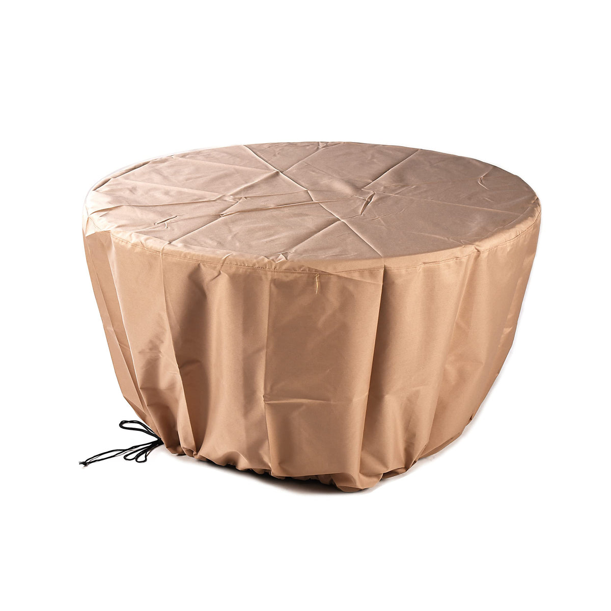 Oakland Living Round 44 in. x 44 in. Aluminum Propane Fire Pit Table with Glass Beads, Two Covers, Lid, 57,000 BTUs in Copper Finish