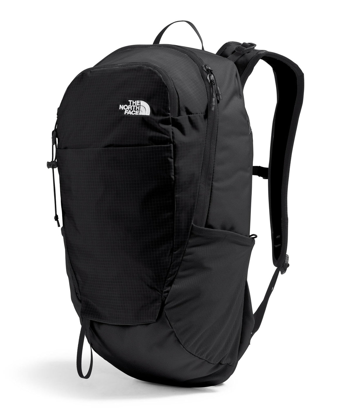 The North Face Basin 18 Liter Technical Daypack with Rain Cover - Unisex Backpack, Sternum Strap, Hiking Pole Attachment, TNF Black/TNF Black-NPF, One Size