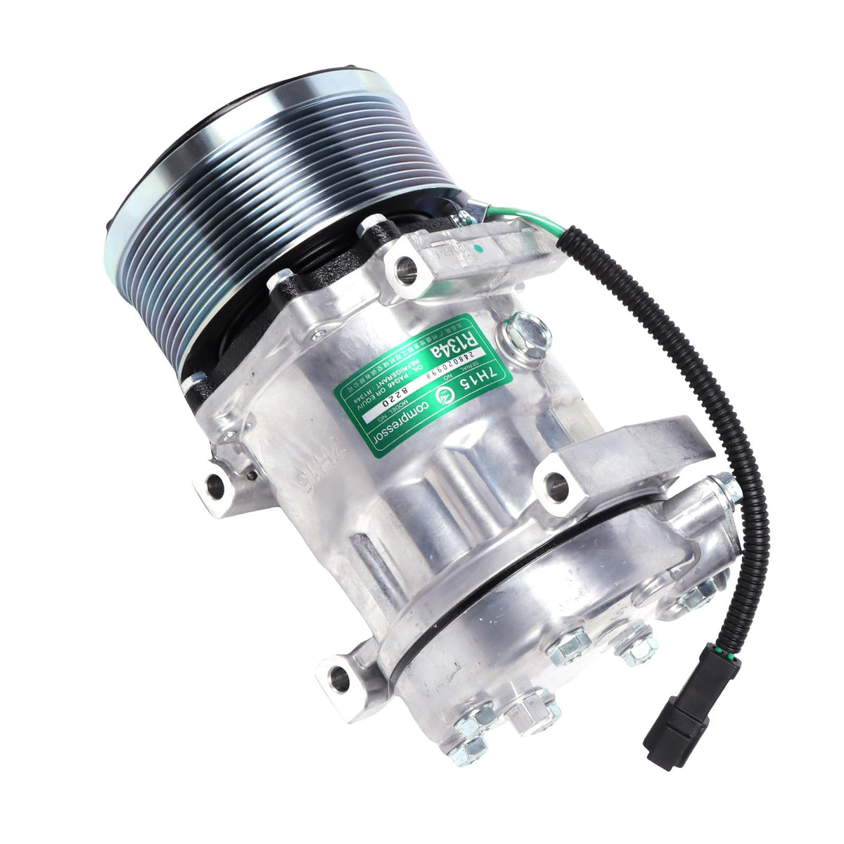 Worldthump AC Compressor, E320D2 372-9295 3729295 Air Conditioning Compressor Replacement for Caterpillar Excavator 320E 320D 329E 324E 320D2 323D2 329E 323F 330F