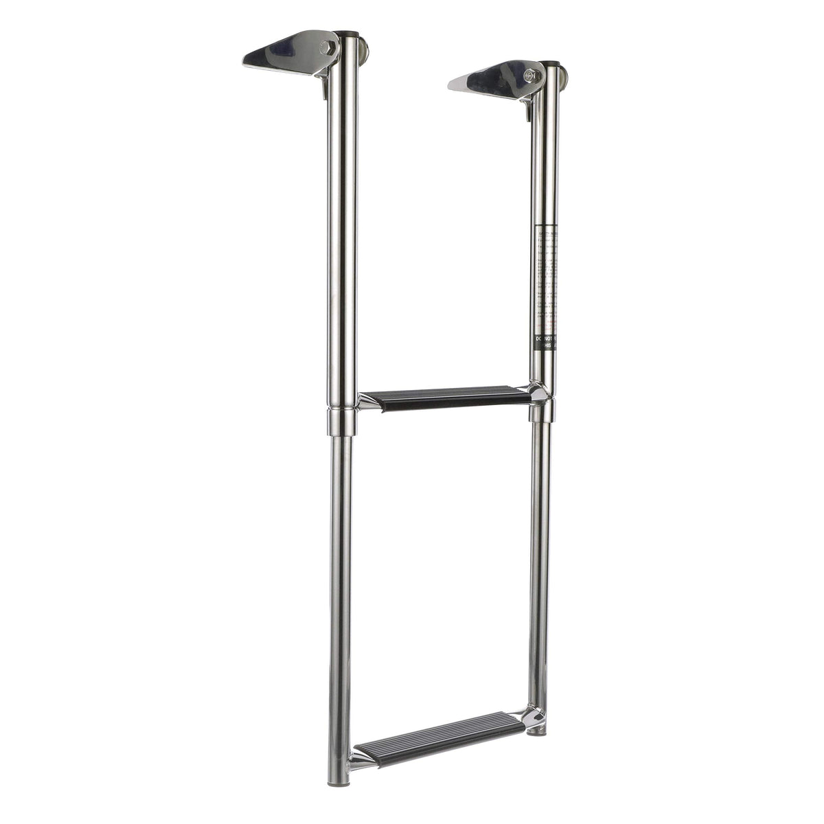 Seachoice Top Mount Telescoping Ladder for Universal Swim Platform, Stainless Steel Tubing, 2 Step, Ladder Only