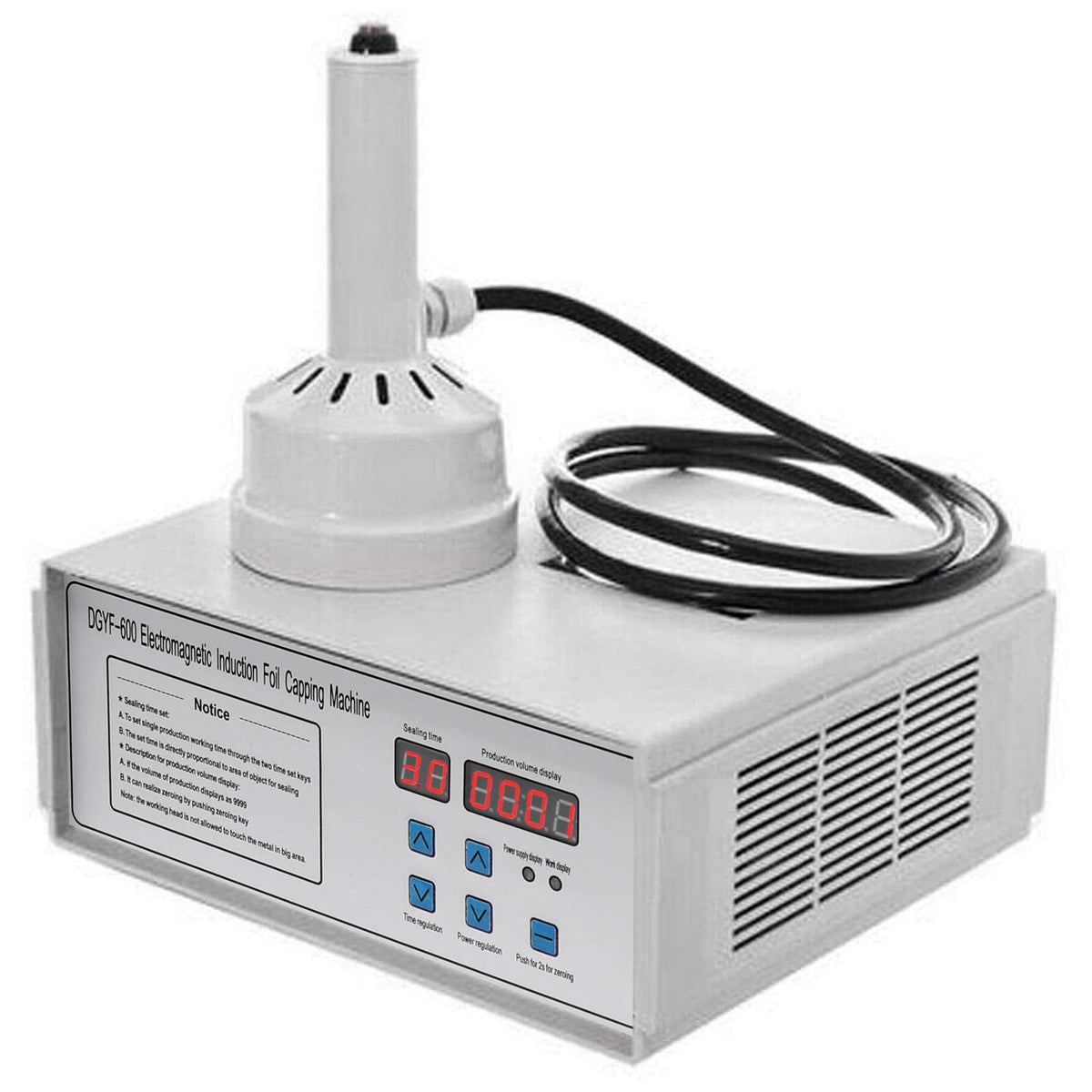 Portable Handheld Induction Sealer 20mm-130mm 110V Induction Sealing Machine White Bottle Cap Sealing Machine