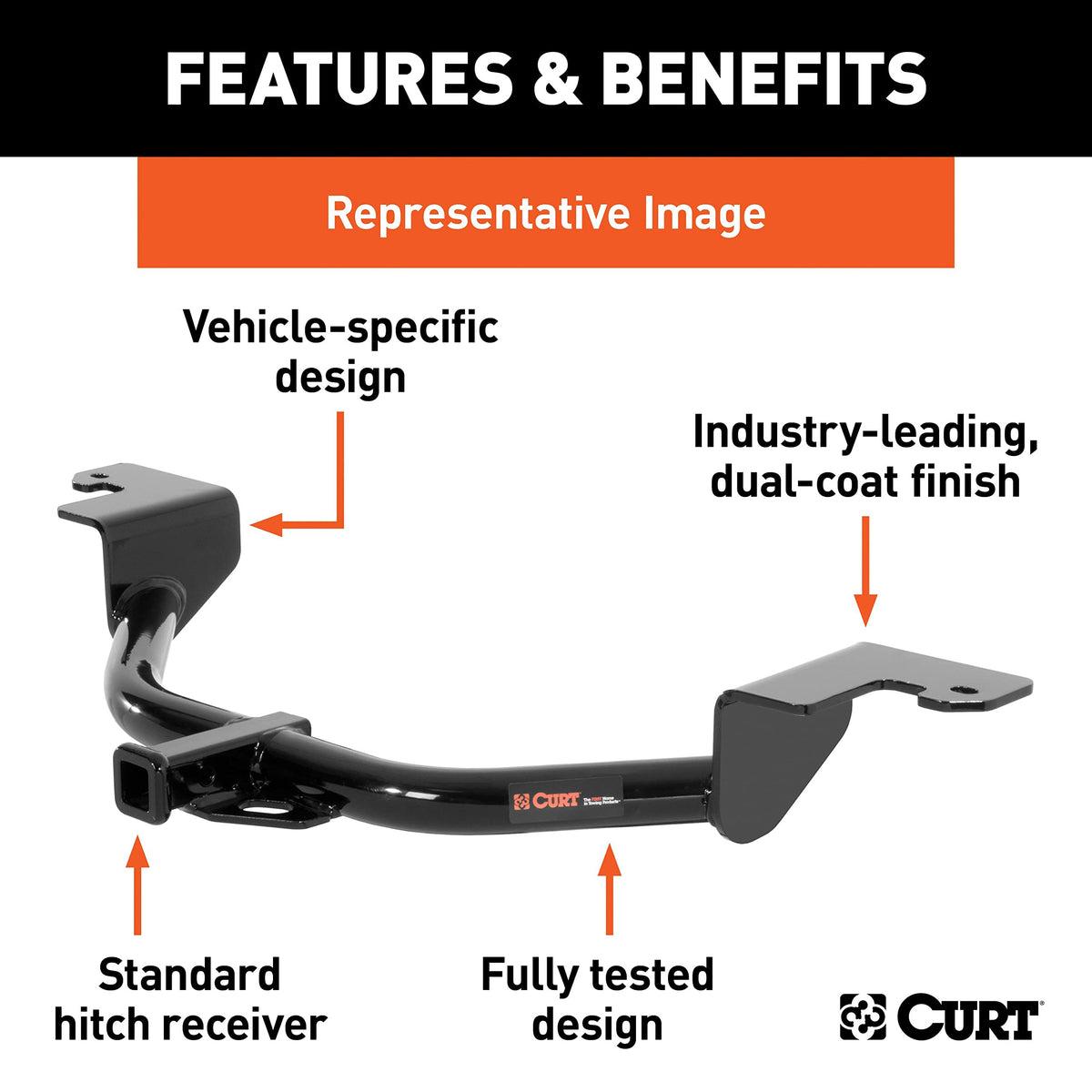 Curt Manufacturing 121123 Class-2 Trailer Hitch