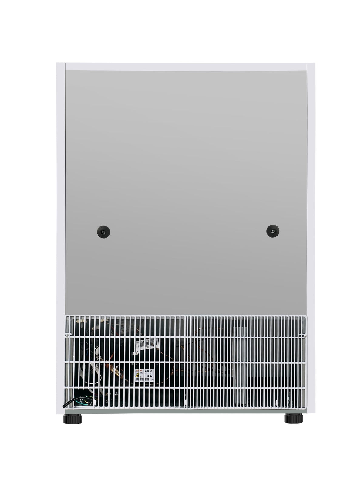 KoolMore 24 in. Commercial Manual Defrost Countertop Display Freezer in White with Stainless Steel and Glass Door, 4.6 Cu. ft. (KM-MDF46GD)