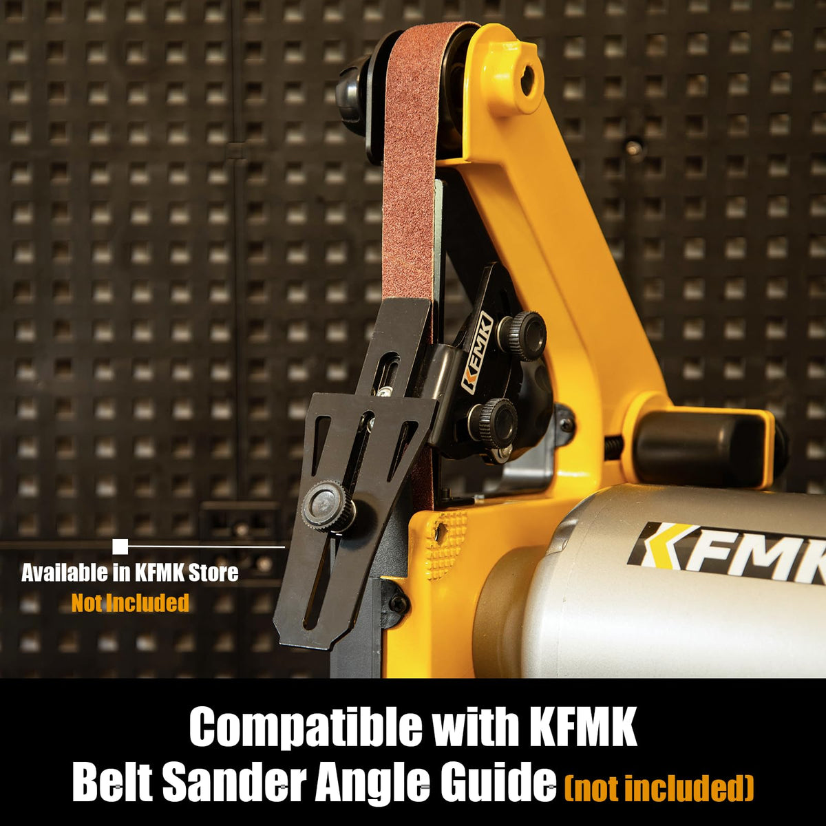 KFMK Variable Speed 1" x 30" Belt & 6" Disc Sander Combo, 3/4 HP Direct-Drive Motor, 2000–3400 RPM Disc / 1909–3248 SFPM Belt, Adjustable Work Tables & Miter Gauge, Benchtop Sander for Wood & Metal