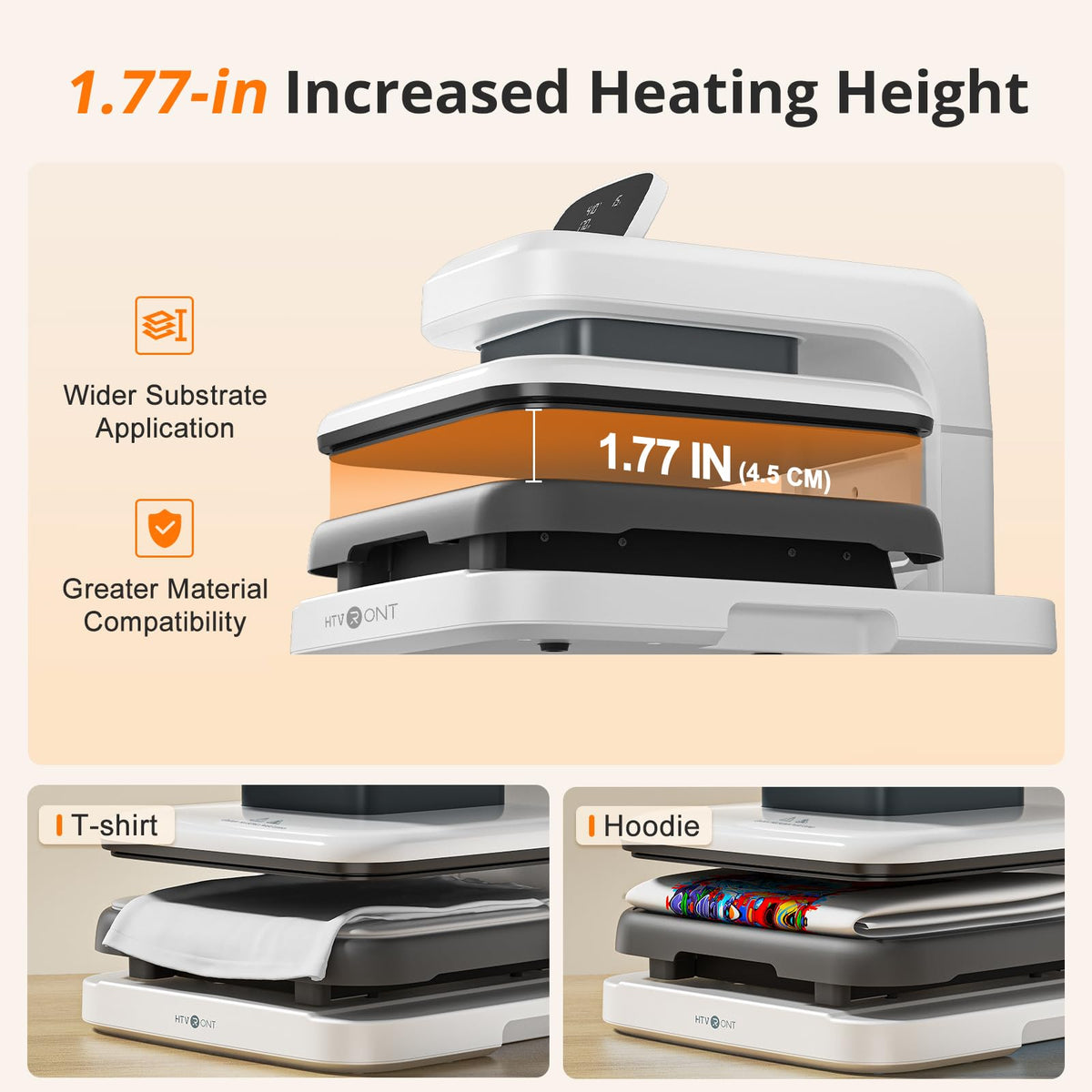 HTVRONT Phone Case Heat Press Bundle - Compatible with iPhone & Android Phone Case Sublimation Machine + HTVRONT Auto Heat Press 2