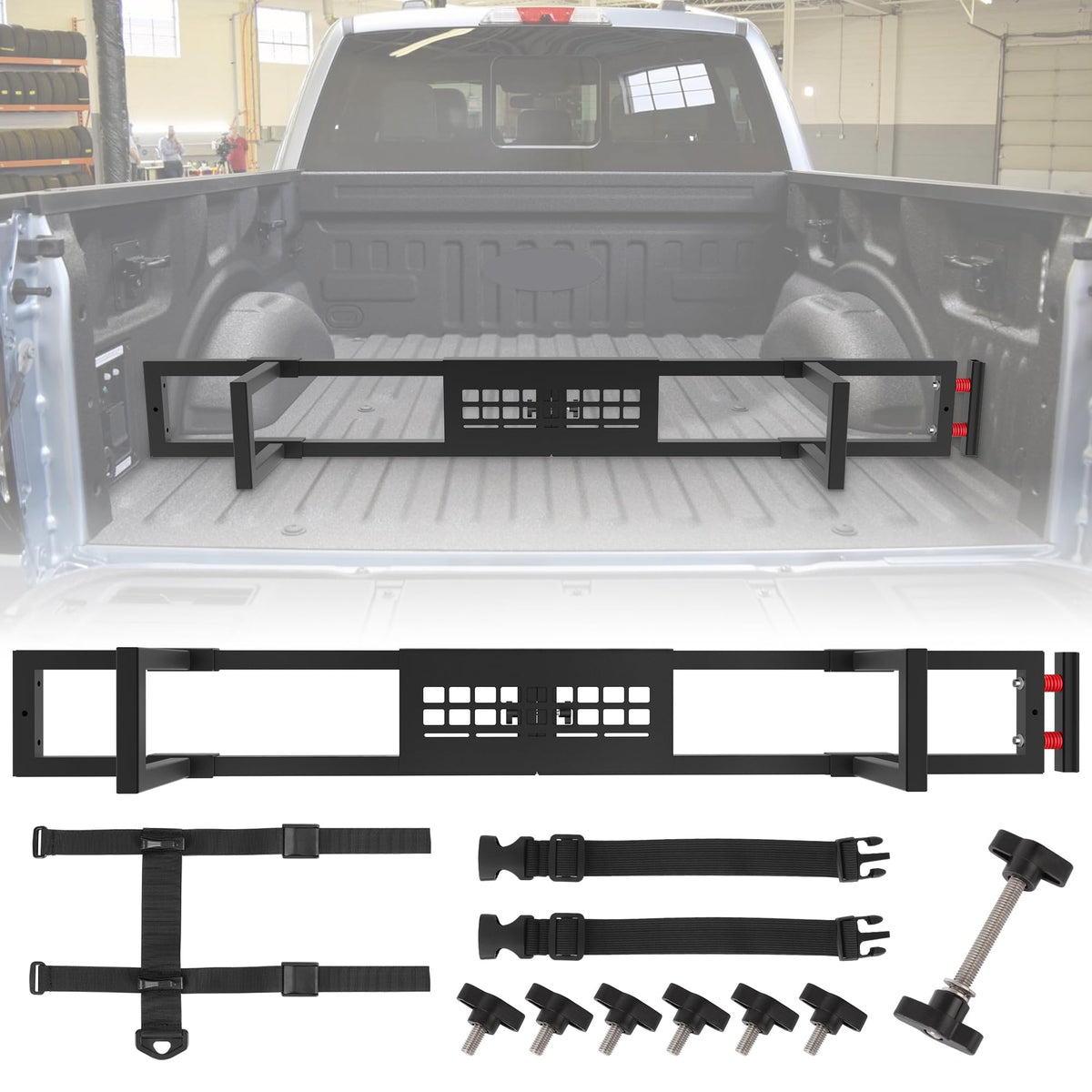TENGBASE Truck Bed Divider Compatible with 2015-2026 Ford F150, Cargo Manager Molle Panel Truck Bed Organizer Replacement for Ford F-150 Accessories (Without Bed Liner & Pro Power Onboard)