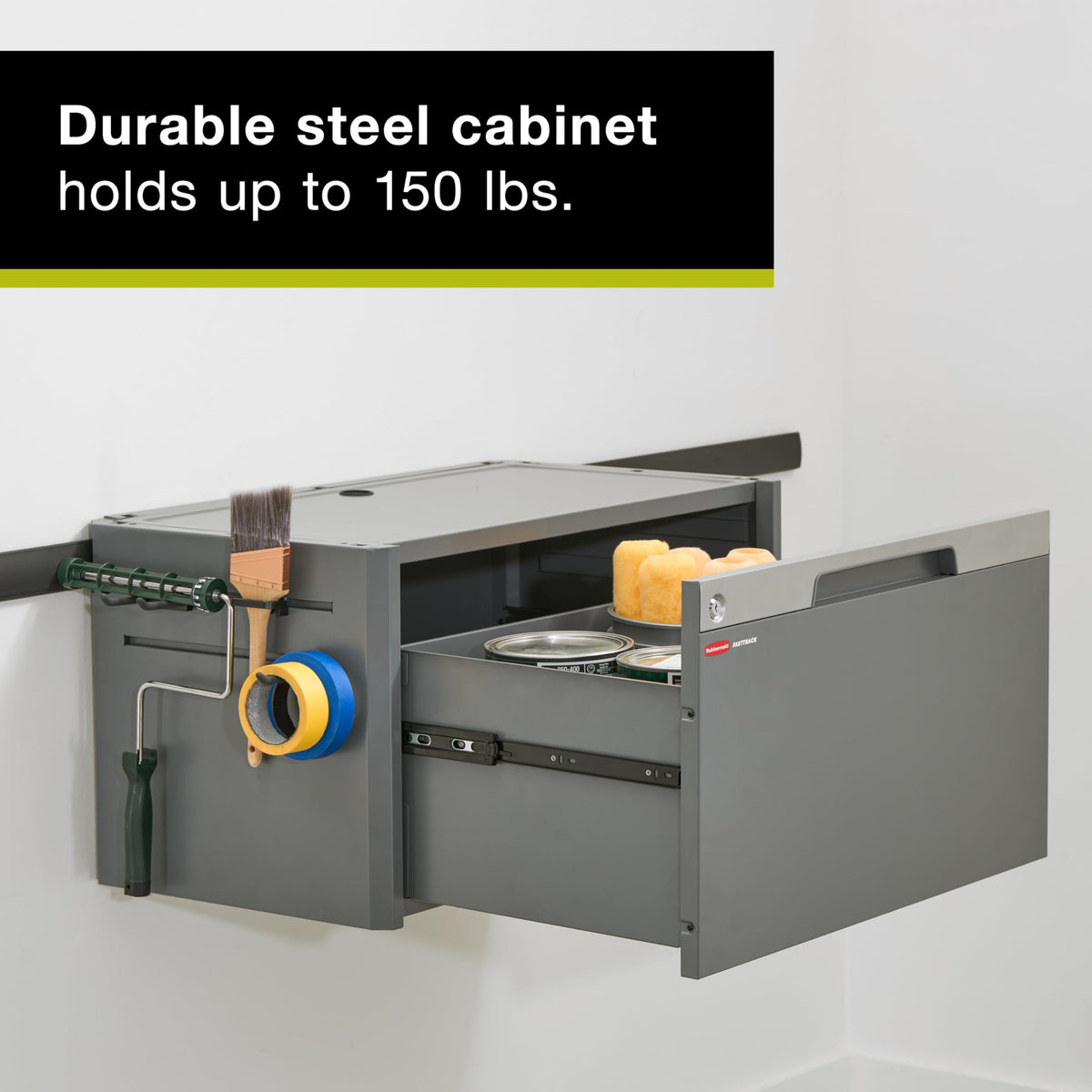 Rubbermaid FastTrack Single Drawer Cabinet, Garage Storage Systems, Garage Organization