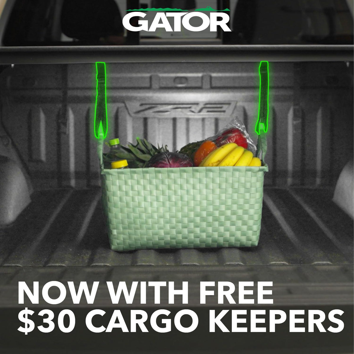 Gator Soft Tri-Fold Truck Bed Tonneau Cover w/Gear Straps | 61406 | Fits 2014-2021 Toyota Tundra (Without OE Rail System, Does not fit Trail Special Edition Bed Side Storage Boxes) 5' 5" Bed (66)