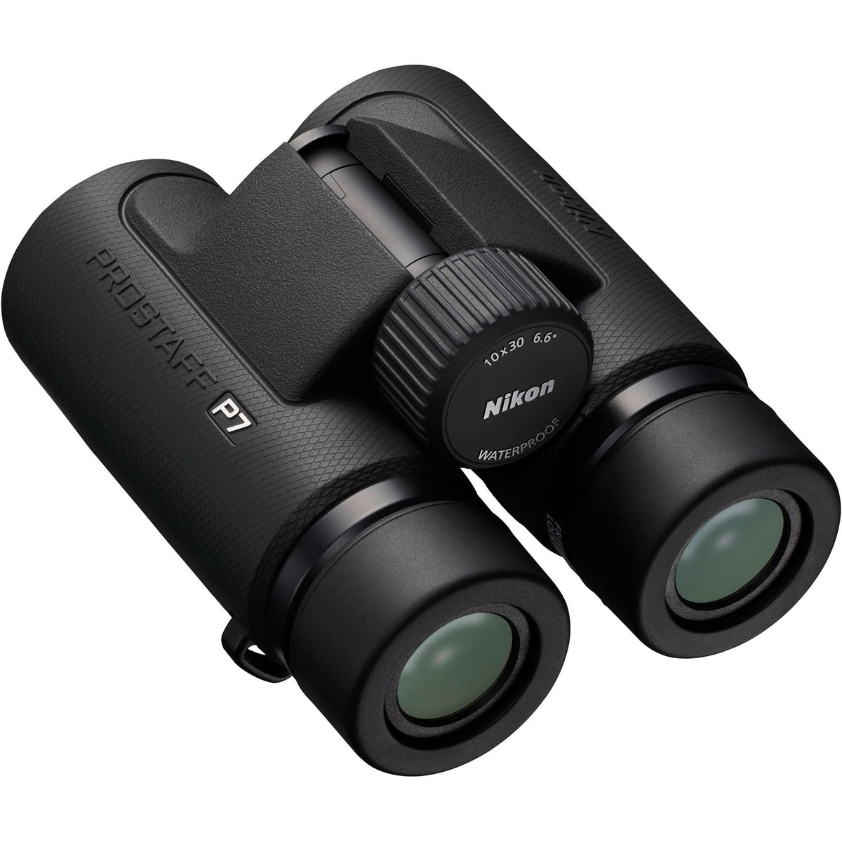 Nikon PROSTAFF P7 10x30 Binoculars Waterproof Fogproof Compact Bundle with LED Flashlight + ProStaff Suspender Harness Binocular Strap + Cleaning kit + Pro Sling Backpack + Floating Strap