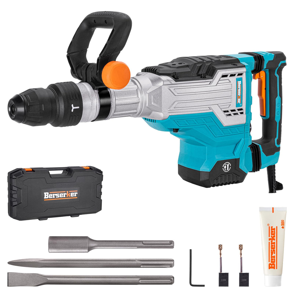 Berserker 25-Pound SDS-Max Demolition Jack Hammer with SDS Max Ground Rod Driver for 5/8 Inch & 3/4 Inch Ground Rods