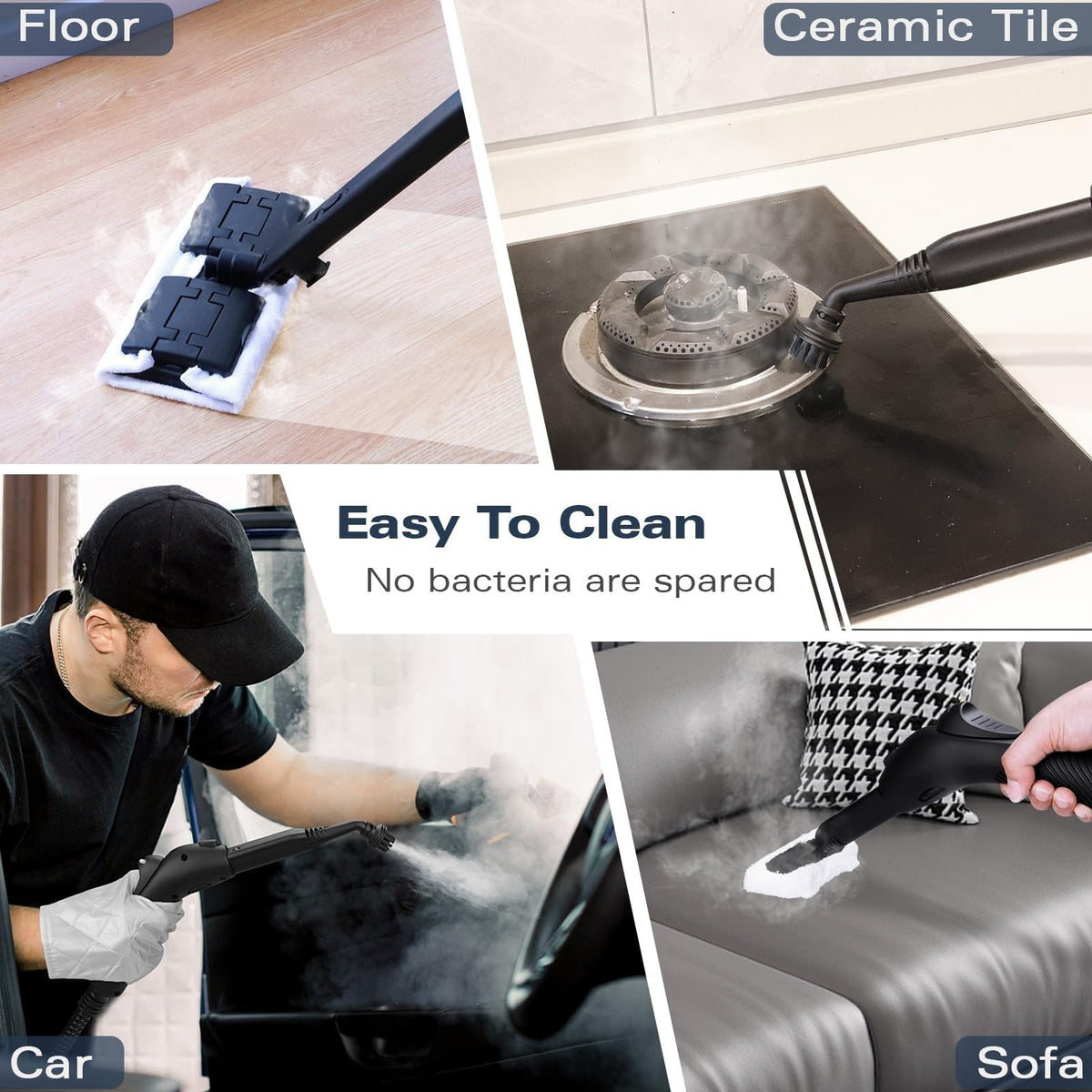 Waitbird 4.5 Bar High Pressure Steam Cleaner for Home, 248°F High Temp Handheld Steamer for Cleaning, 21-Piece Accessories Kit, Multi-Purpose Cleaner for Grease, Tile, Grout, Kitchen, Bathroom & Car