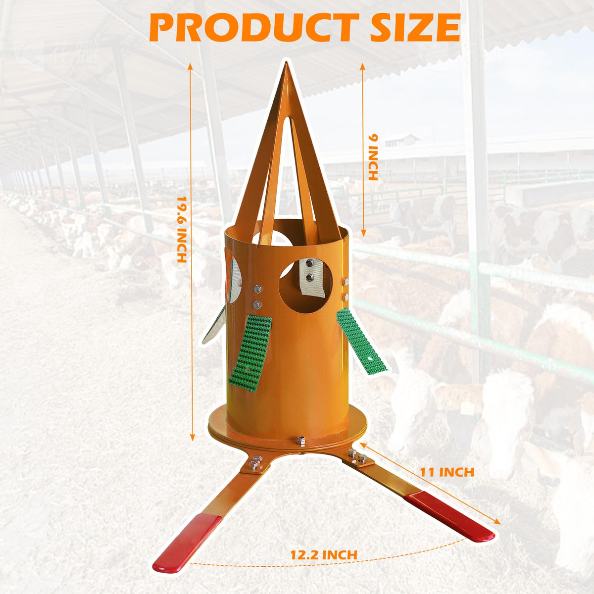 NULTRUMA Bulk Bag Unloader for Animal Feed, Grain & Fertilizer | FIBC Big Bag Dispenser | Heavy-Duty, Portable Tool for Farm, Warehouse, Construction