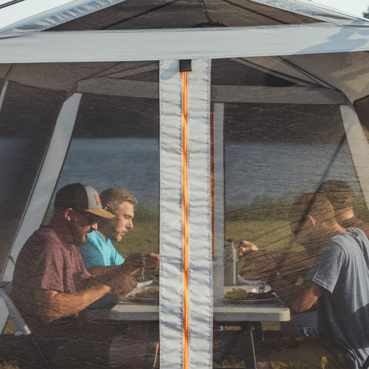 Bushnell Screenhouse with Instant Setup Technology | 14' x 10' Large Size with Extended Eaves Poles to Maximize Space For Camping & Hiking, For 8 Person