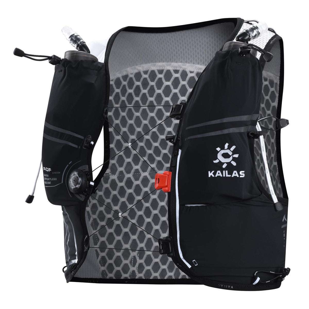 KAILAS FUGA AIR 5 Ⅳ Running Hydration Vest Hydration Pack Lightweight with Two TPU Water Bladders for Women Men Trail Cycling Hiking Black L