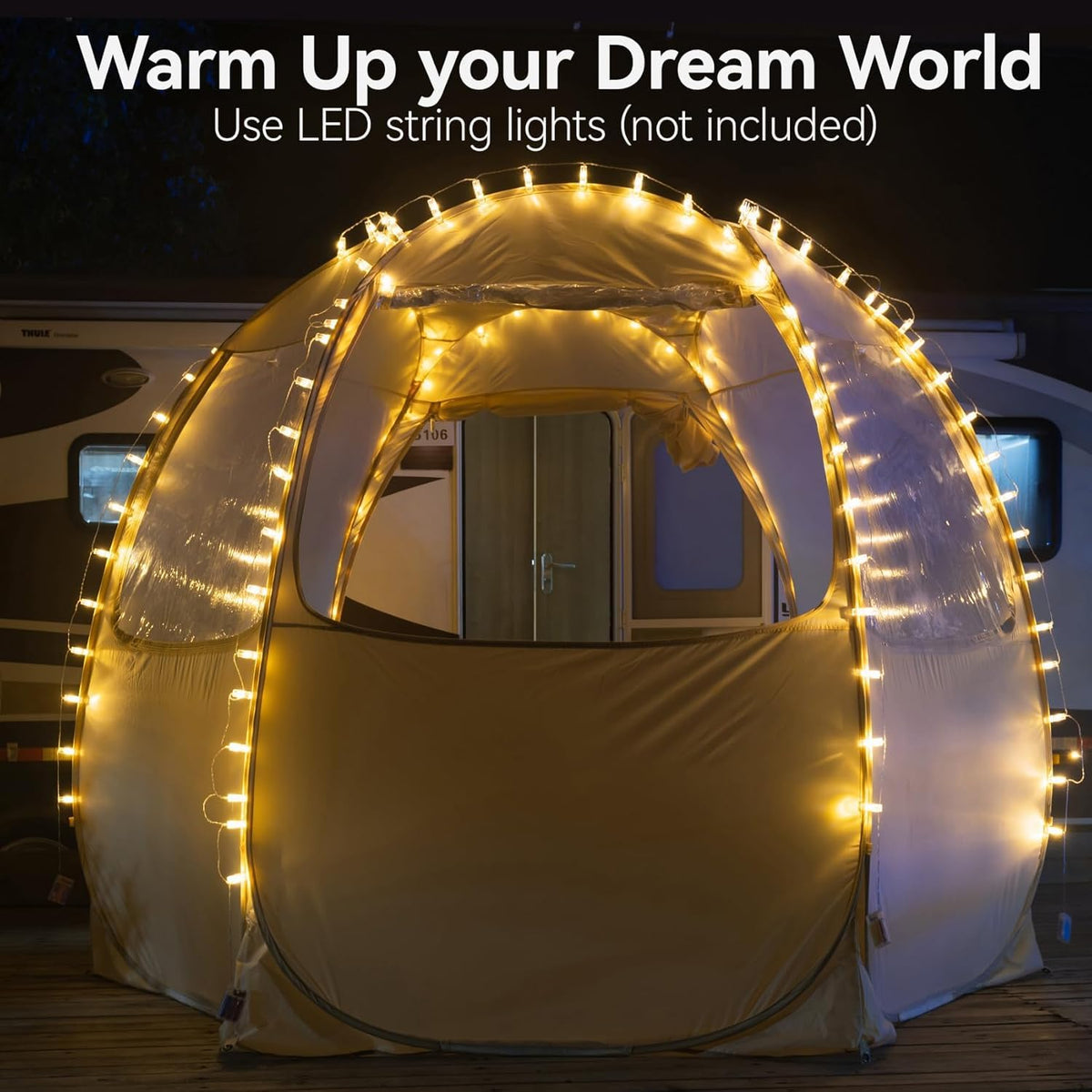 Alvantor® Pop Up Screen House Tent, UPF 50+ and Windproof Dome Outdoor Canopy Tent with Roll Up Zipped Door Privacy Gazebo, Sun Shelter Compact & Lightweight for Party Camping Fishing Picnic