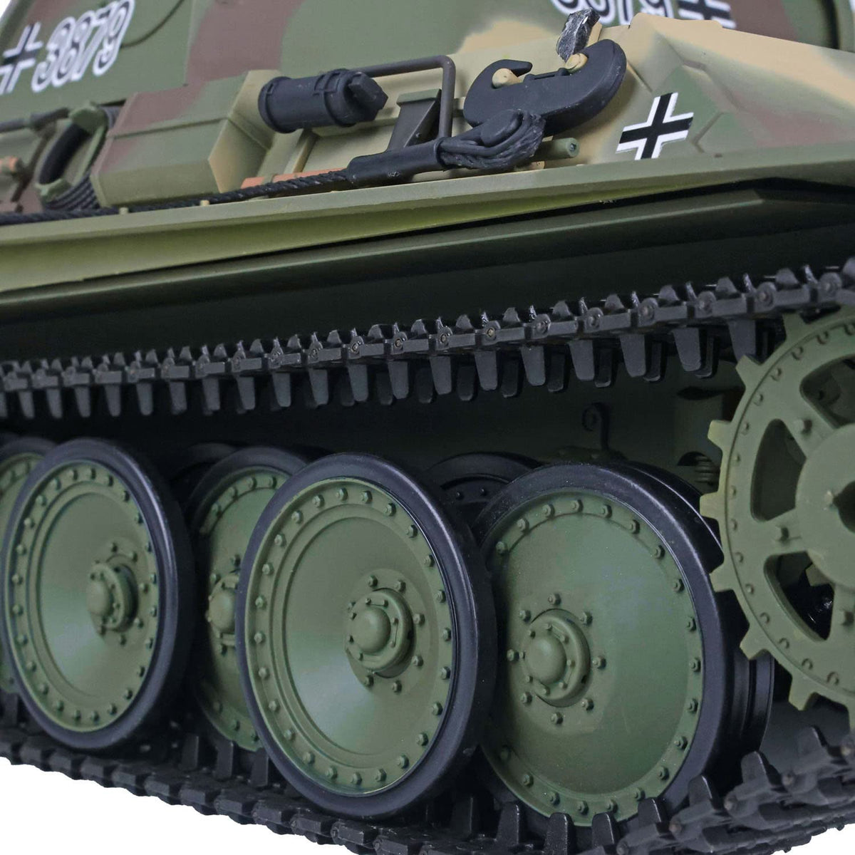 TOUCAN RC HOBBY US in Stock 2.4G Henglong 1/16 Scale 7.0 Plastic German Panther G RTR RC Tank Model 3879 (3879 Plastic Version) BB Airsoft that Shooting BB Bullets