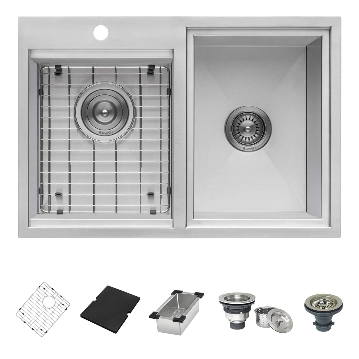 Ruvati Ice Chest and Outdoor Sink BBQ Grill 29 x 20 inch Topmount Insulated T-316 Stainless Steel - RVQ6290