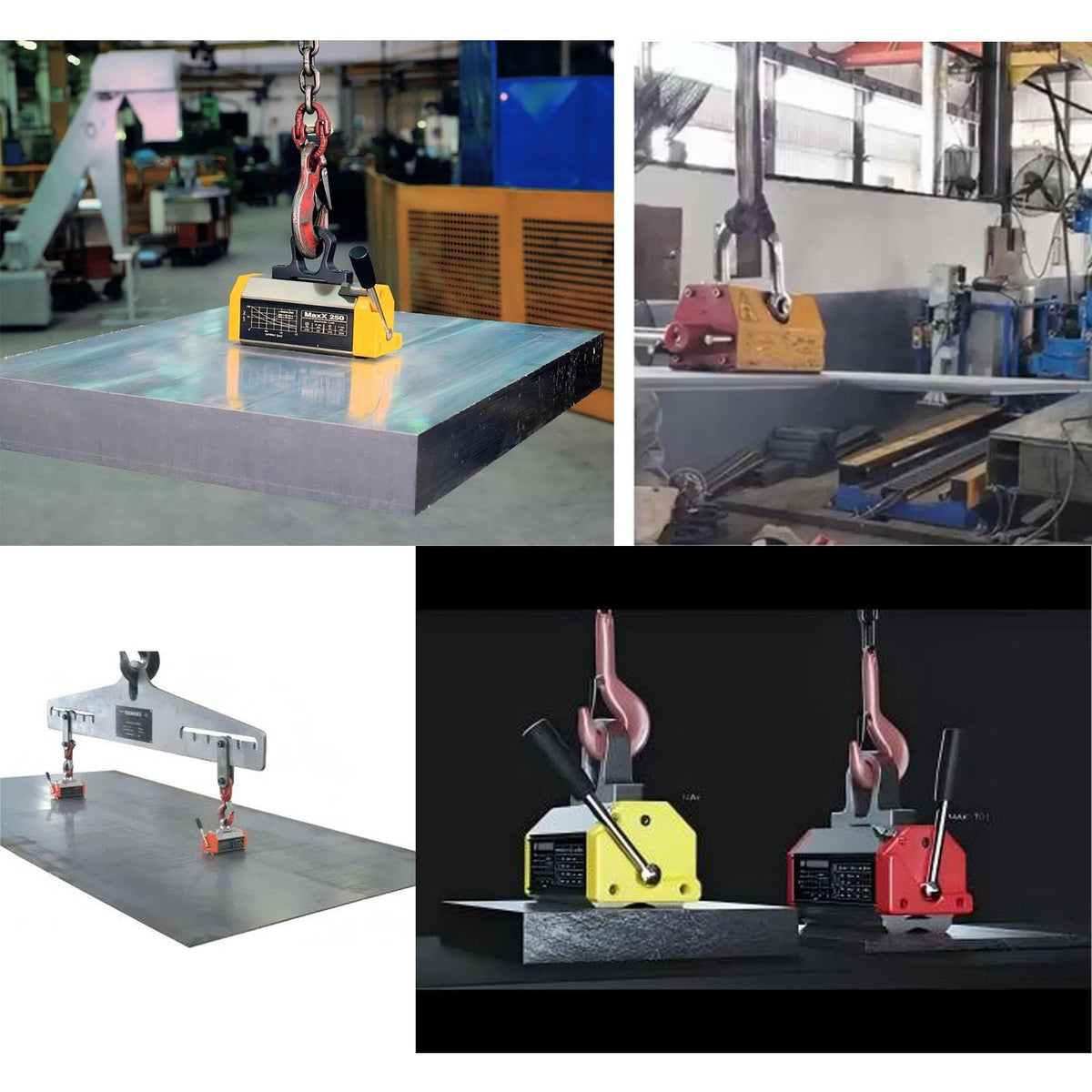 AplysiaTech Lift Magnets Upgraded Version 3.0 Safety Factor,1320 lbs/600kg Pulling & Lifting Capacity,Heavy Duty Magnetic Lifter with Release,Permanent Lift Magnets for Plate Steel, Board, Round Bar