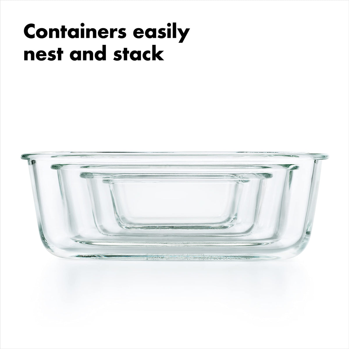 OXO Good Grips Smart Seal Leakproof Airtight Glass & Plastic Food Storage Container Set