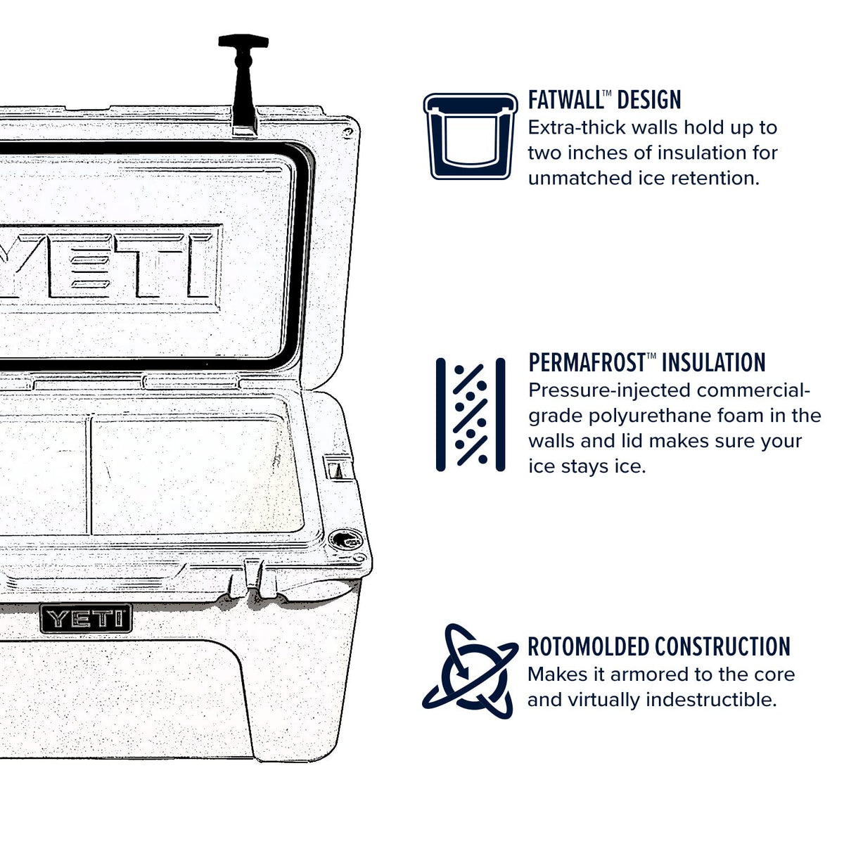 YETI Tundra 105 Cooler, White