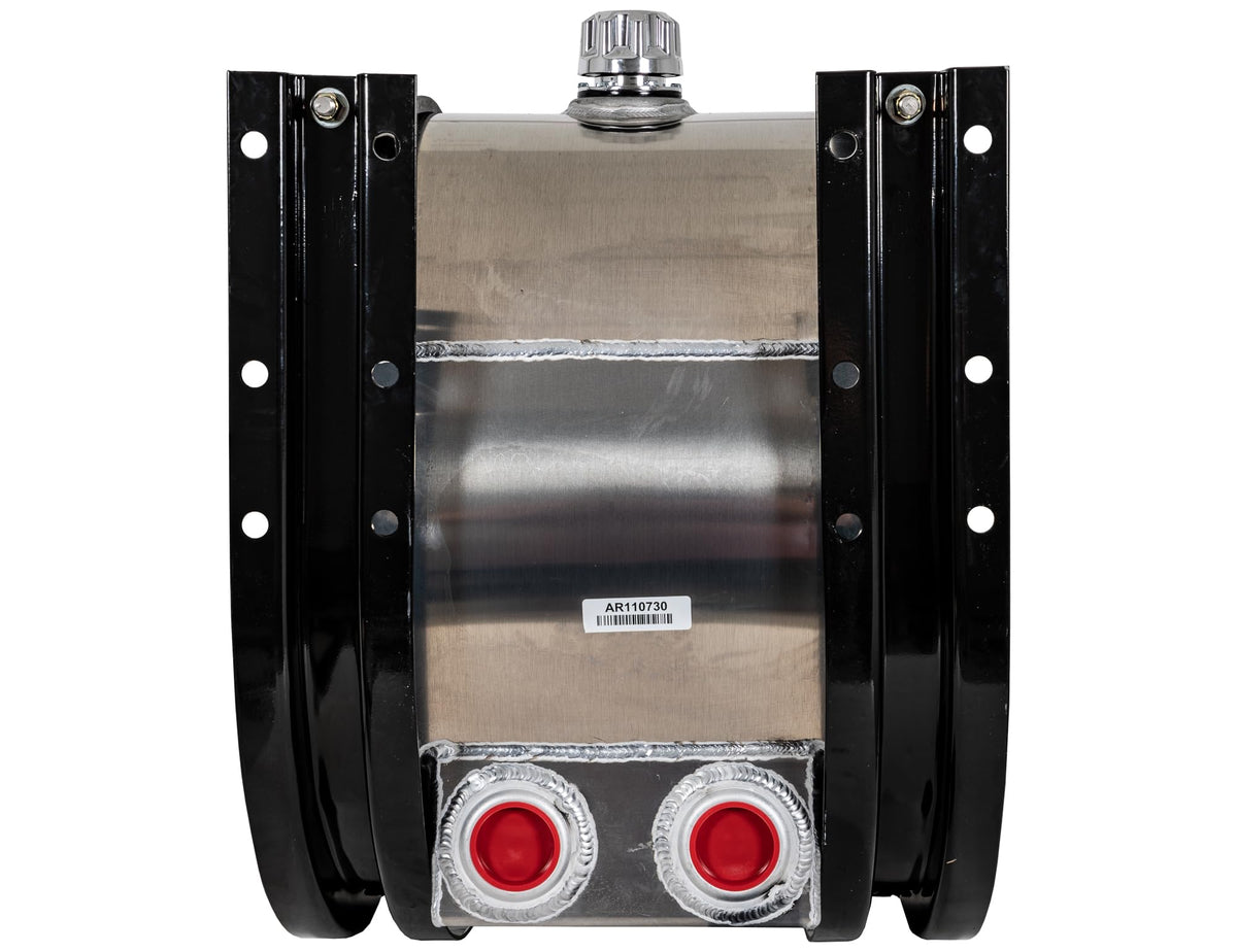 Buyers Products SMC35AR, 35 Gallon Side Mount Aluminum Hydraulic Reservoir with Dual Rear 2 in. NPT Ports, Magnetic Drain Plug, Mounting Brackets & Straps Included