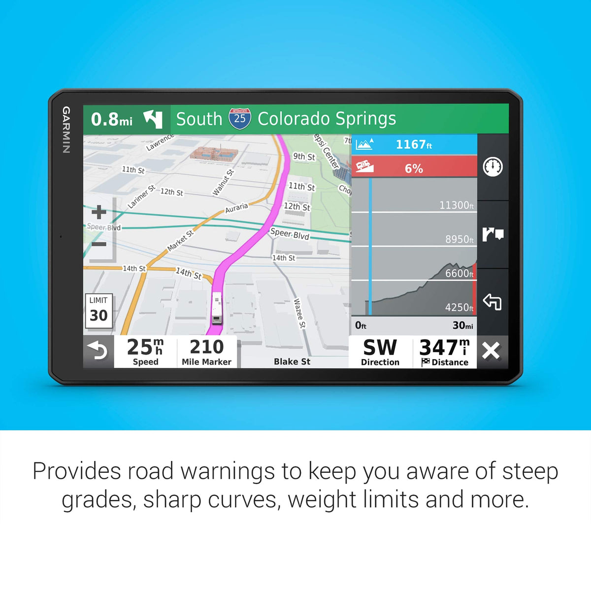 Garmin RV 1090, 10" RV Navigator, Edge-to-Edge Display, Custom Routing for Size and Weight of Your Trailer