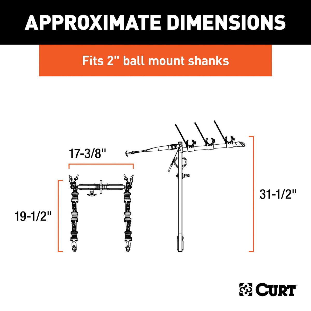 CURT 18013 Clamp-On Bike Rack