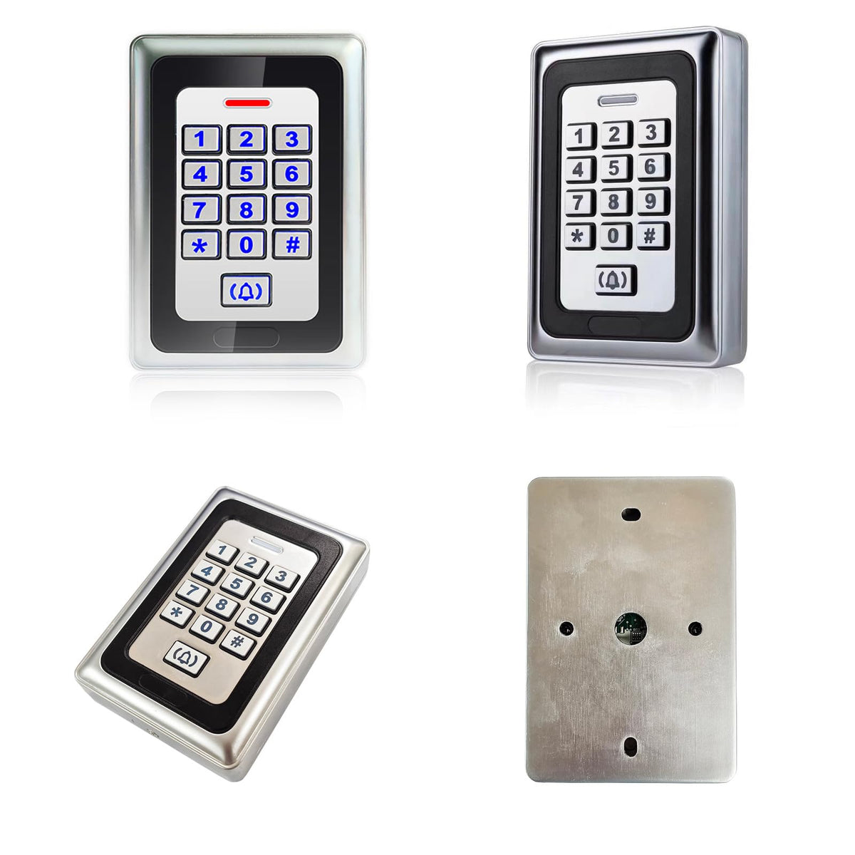 Smart Access Control System Kit – Metal Touch Keypad, 1200LB Magnetic Lock, Tuya App Remote Access, 2 Remote Controls, RFID Cards, Metal Exit Button – for Home/Office (K3-1-1200lbs Lock Kit)