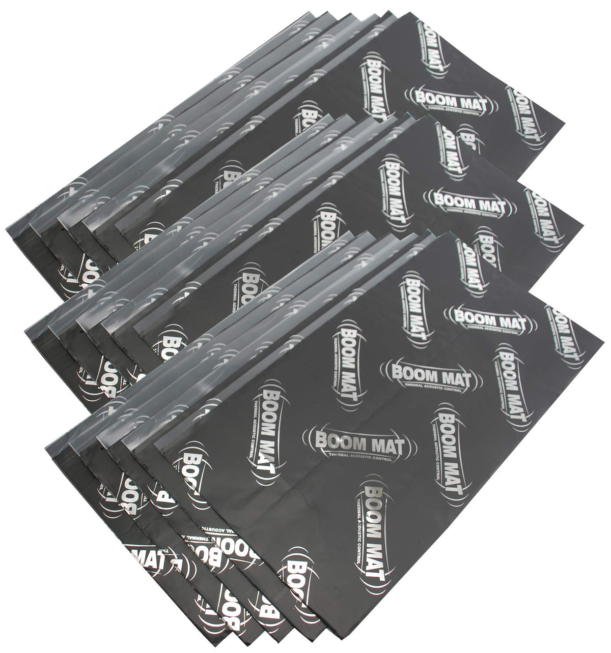 Design Engineering Boom Mat XL Deadening Material | 4mm 12.5" x 24" (15 Sheets) | Black | 050224