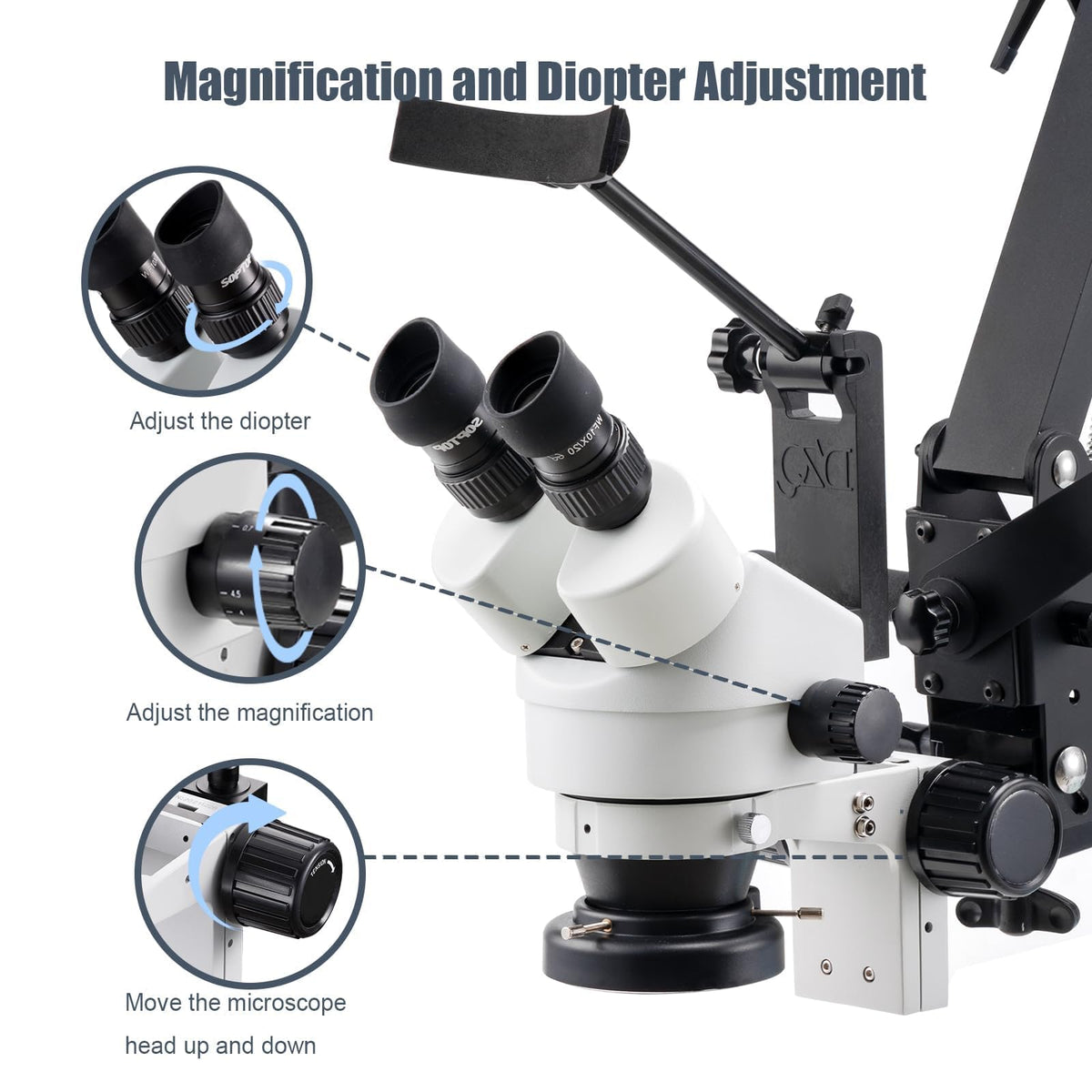 ZQ-1X Jewelry Microscope with 5in Ball Vise