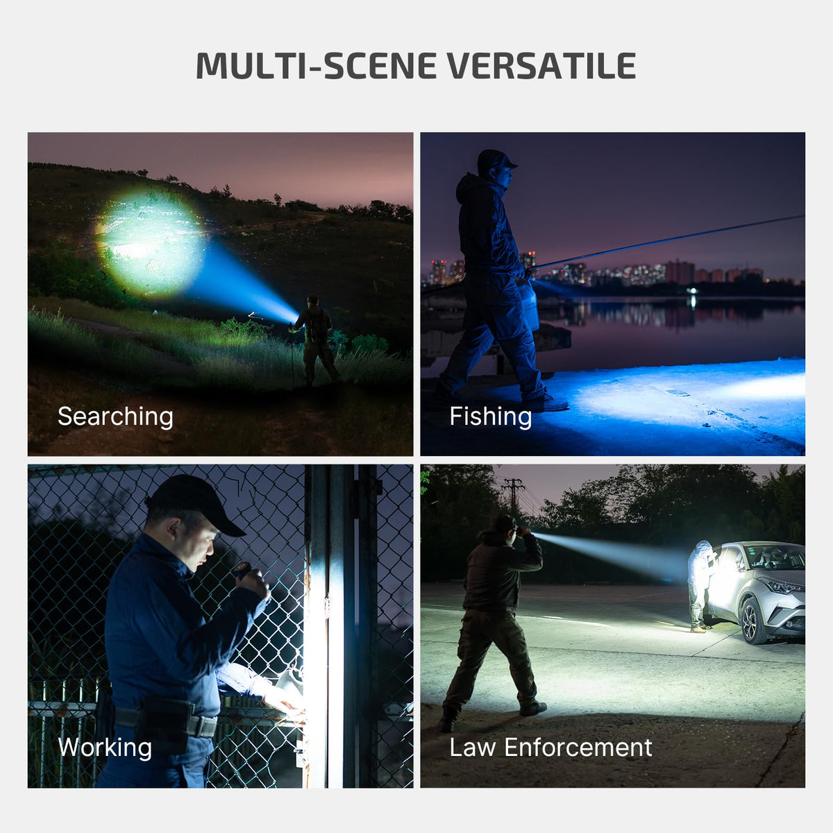 OLIGHT Marauder Mini 7,000 Lumens Bright Flashlight with 600 Meters Beam Distance, Powerful RGB Lights, Magnetic Rechargeable for Outdoors Work, Hunting, and Searching (Orange)