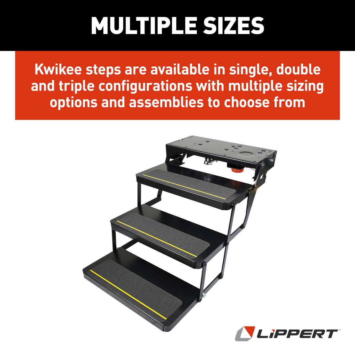 Kwikee 369552 25 Series (7" Rise) Step Assembly with Logic Control Unit and Power Switch Kit