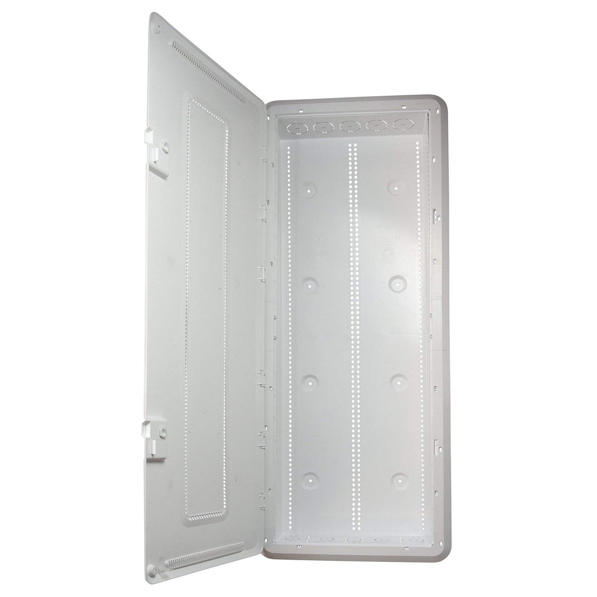 Legrand - OnQ 42 Inch Media Enclosure, Wifi Electrical Box, Cable Management Box for Distribution of Networking Service, Recessed Media Box Lets Signal Through, White, ENP4250-NA