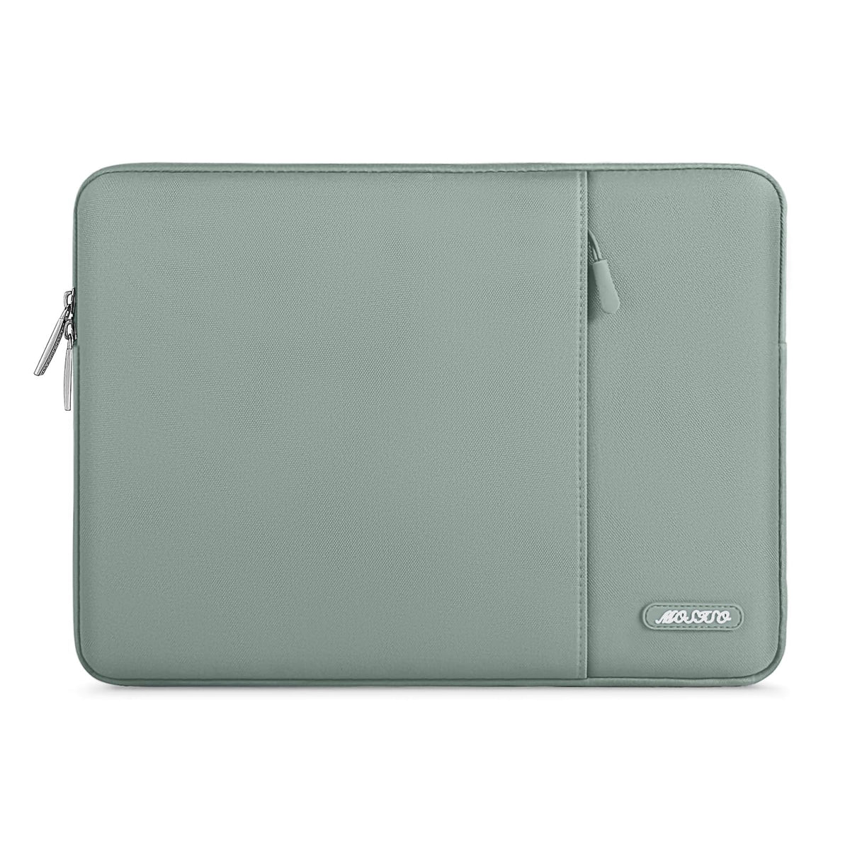 MOSISO Laptop Case 15 inch, 15 inch Laptop Sleeve Compatible with MacBook Air M5 A3448 M4 A3241 M3 A3114 M2 A2941 2026-2023, Dell XPS, Polyester Vertical Computer Sleeve Bag with Pocket, Antique Green