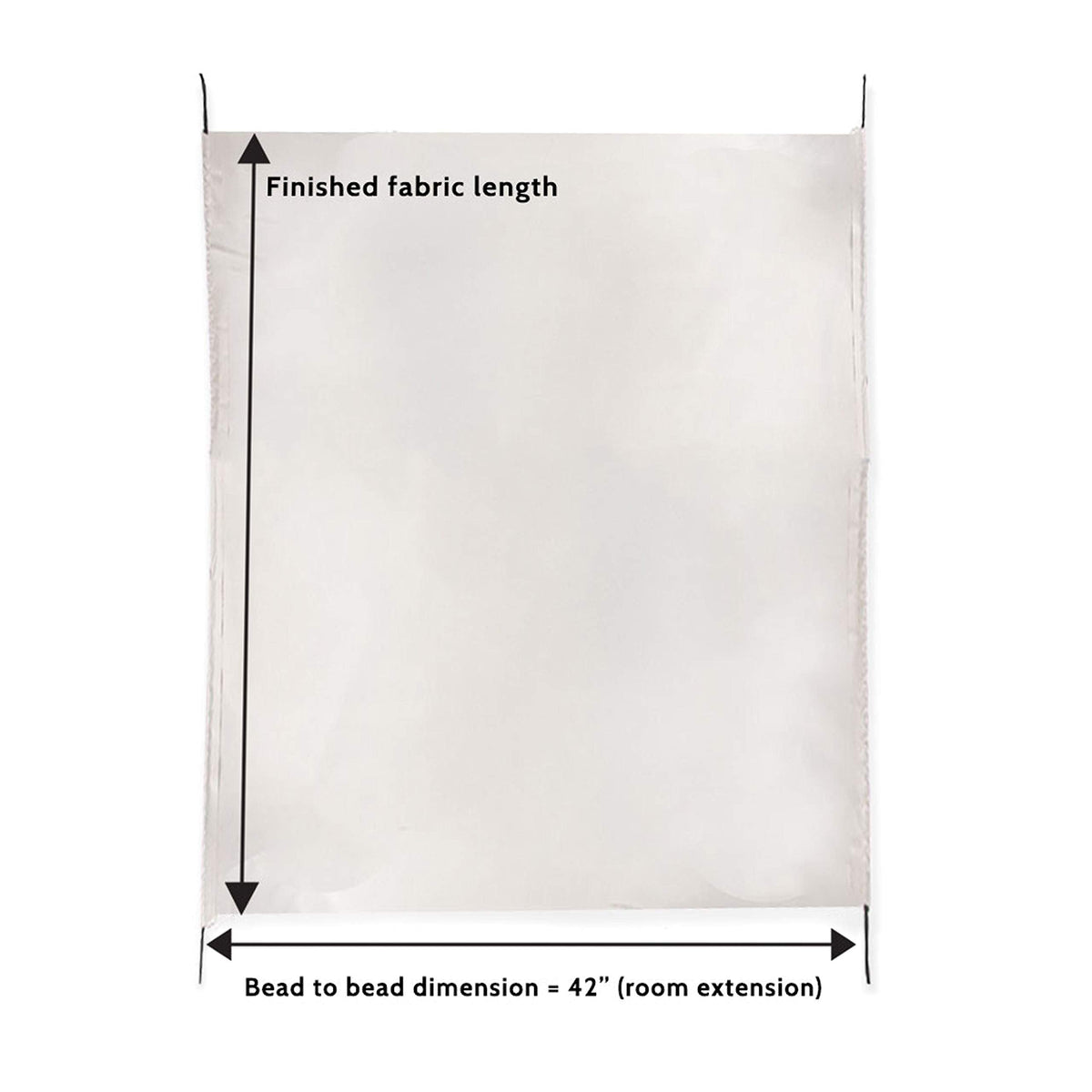 Carefree Universal RV Slideout Awning Fabric Replacement (200" x 150") - Cut to Fit Length, Standard RV Slide Room Extension Awning with FLXguard Protection for Pop Out Room (White)