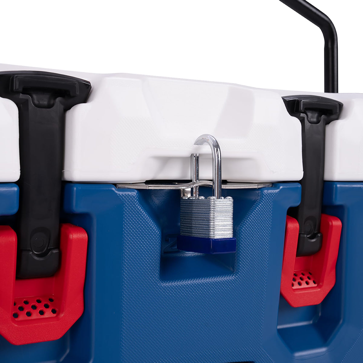 Lifetime 28 Quart Hard Cooler, Red, White & Blue, Patriotic Edition, Bear-Resistant, 5-Day Ice Retention, with Bottle Opener