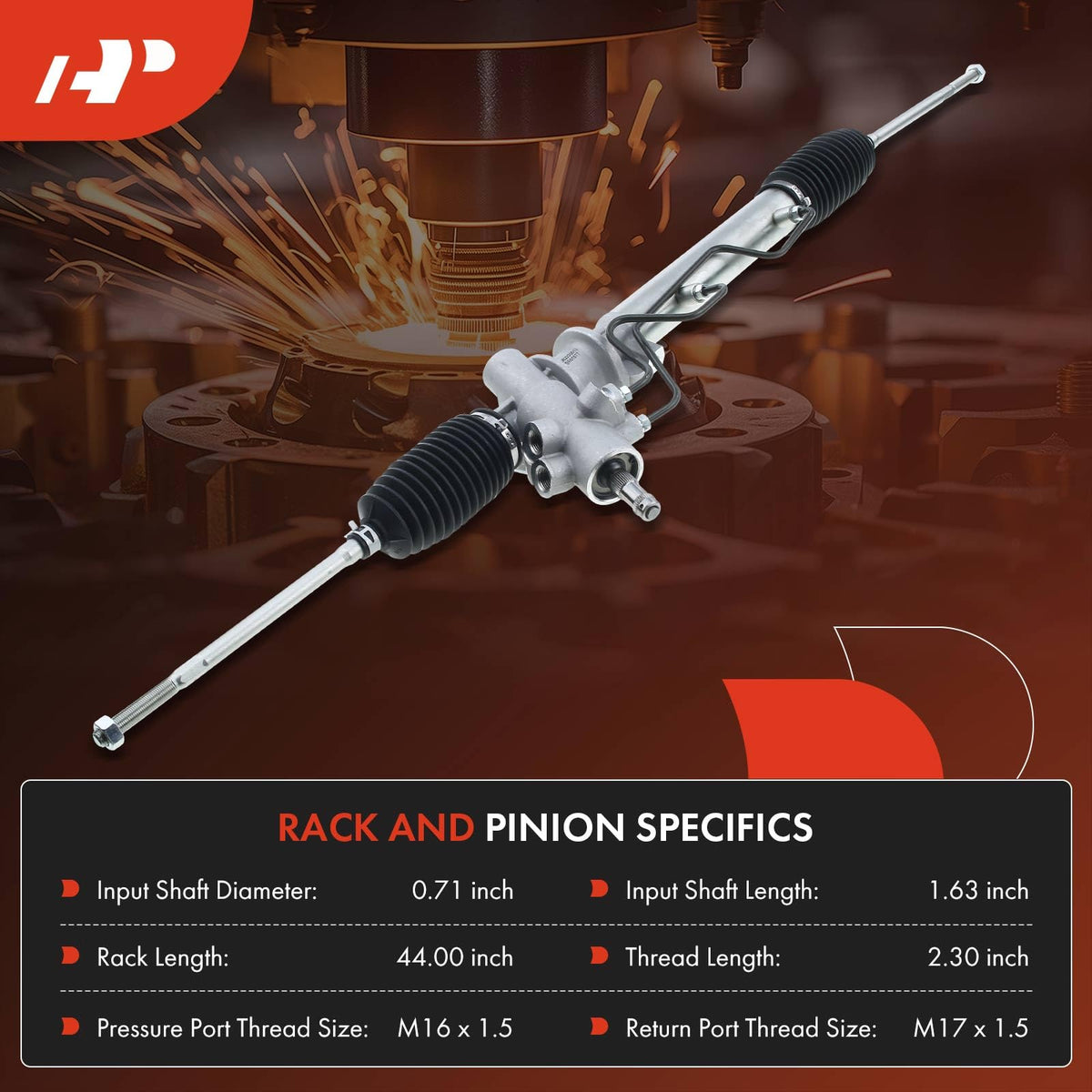 A-Premium - Hydraulic Power Steering Rack and Pinion Compatible with Toyota Paseo 1992-1999, Tercel 1991-1999, Replace# 4425016300
