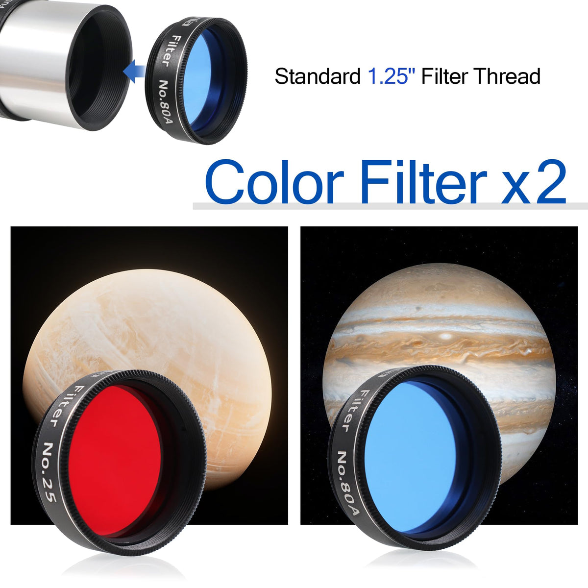 Astromania Polar Alignment Scope - Bundle with - Accessory Kit Telescope Fully-Coated Eyepieces