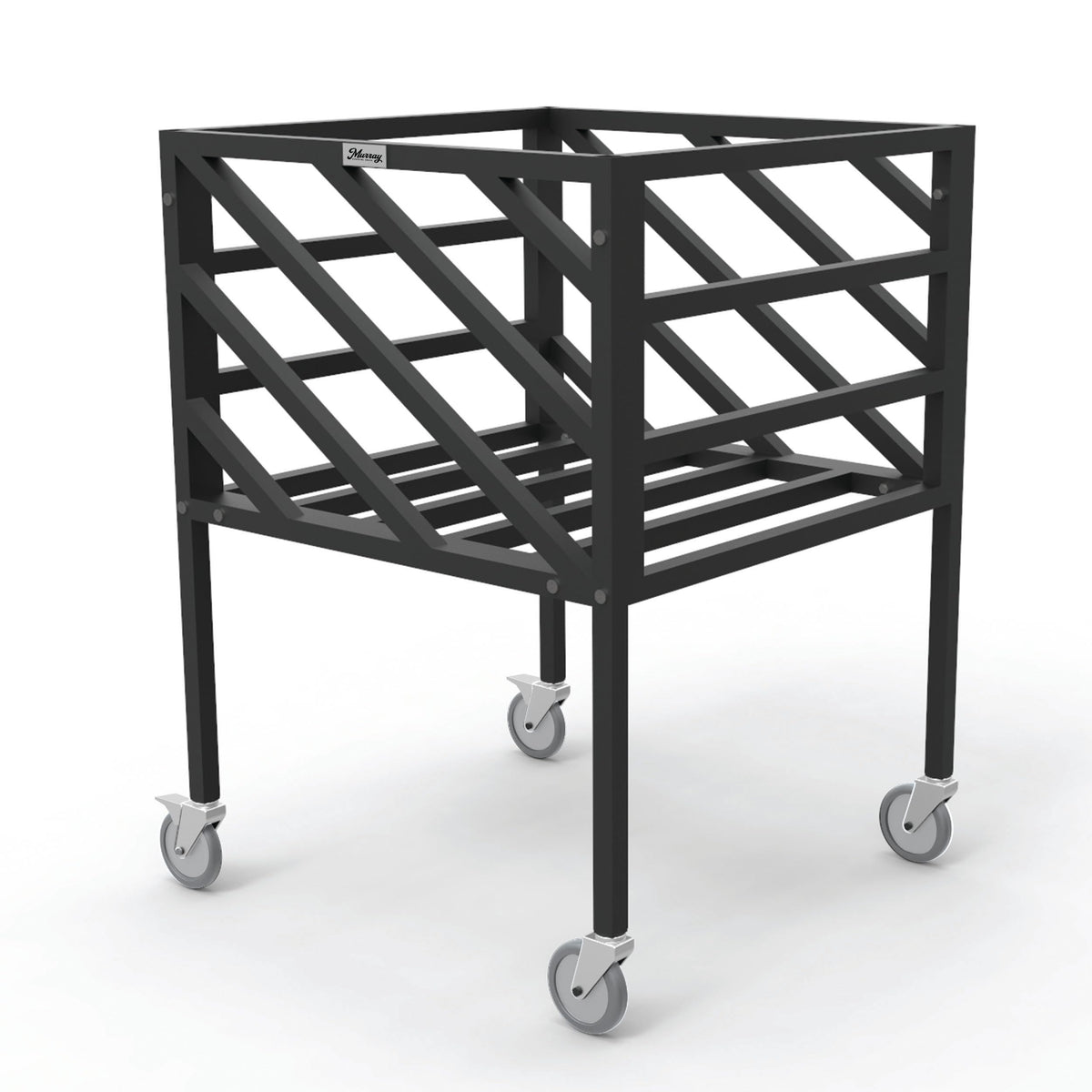 Murray Sporting Goods Premium Portable Volleyball Cart | Black Volleyball Metal Storage Cart with Wheels