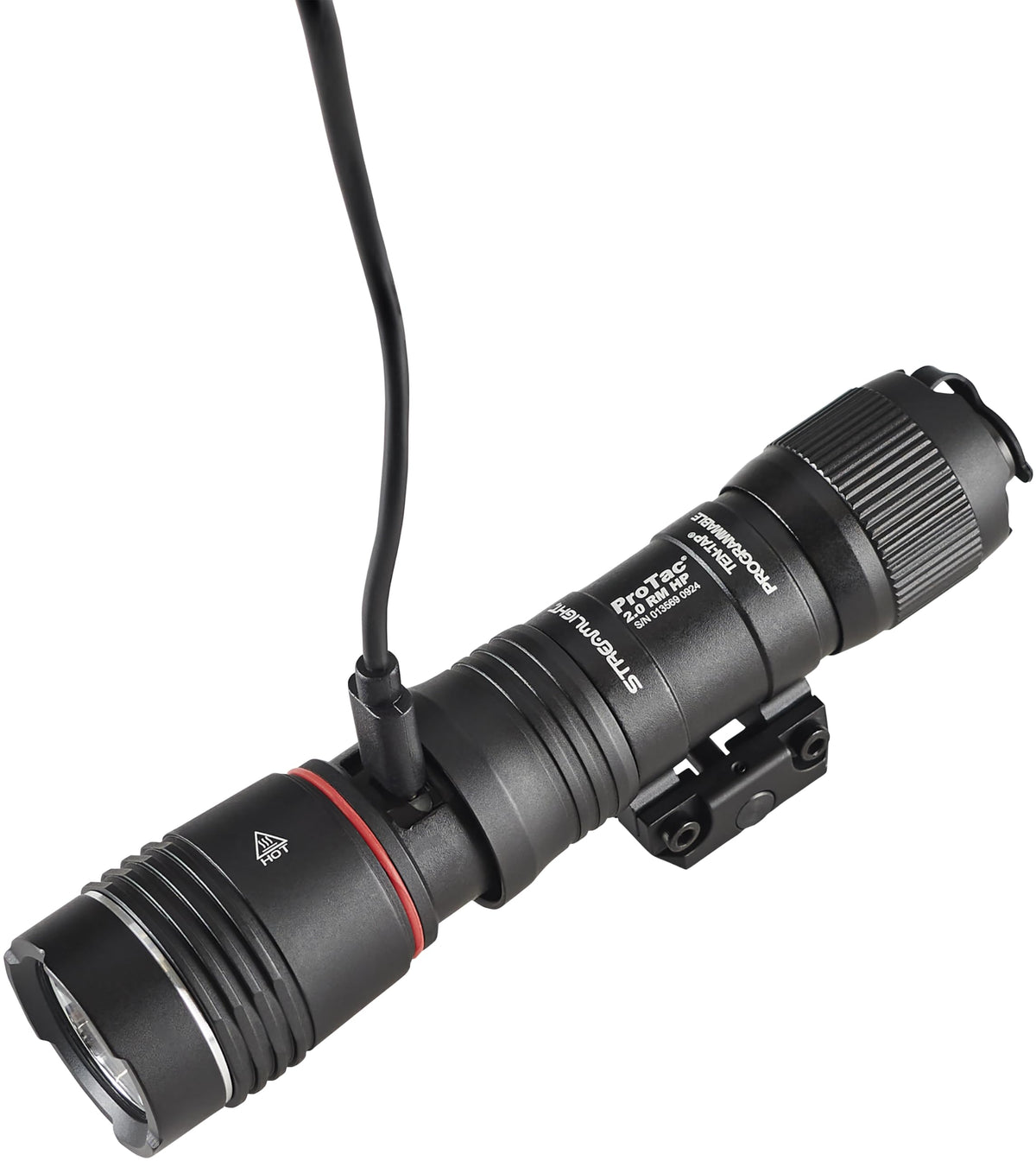 Streamlight 89014 ProTac 2.0 Rail Mount HP 2000-Lumen 85,000-Candela USB Rechargeable Tactical Flashlight with MLOK Mount, Pressure Switch, Mounting Hardware, Battery, Black