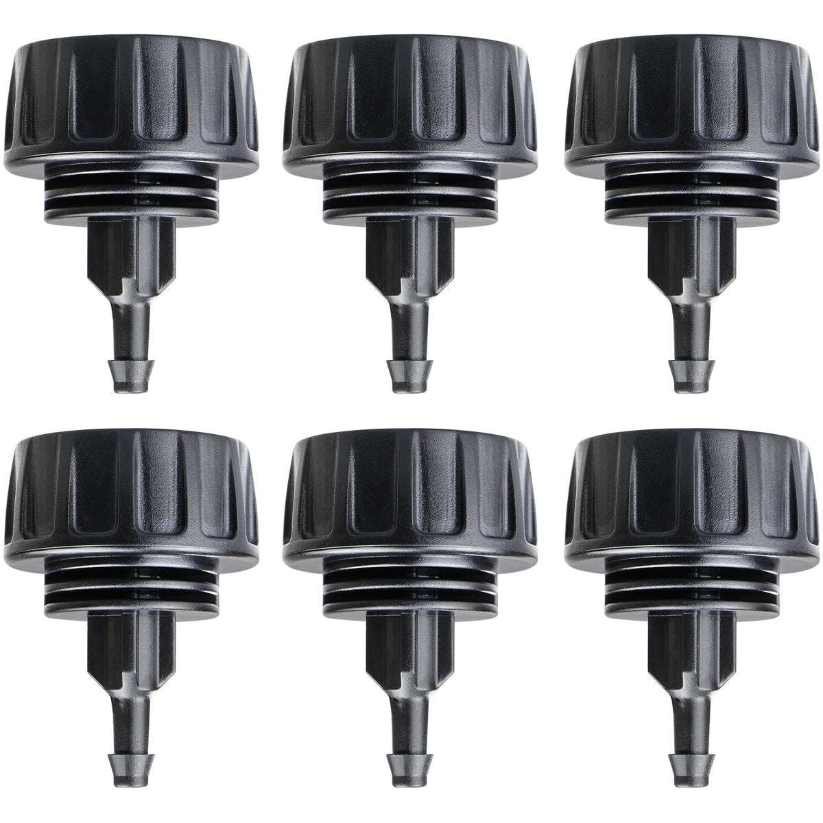 Gardrip 3/4 Inch Female Pipe Thread to 1/4 Inch Drip Irrigation Tubing Adapter: 6 Pieces 1/4 In. Barbed Drip Line x 3/4 In. Faucet PVC Adapter Connect 3/4" FHT Faucet