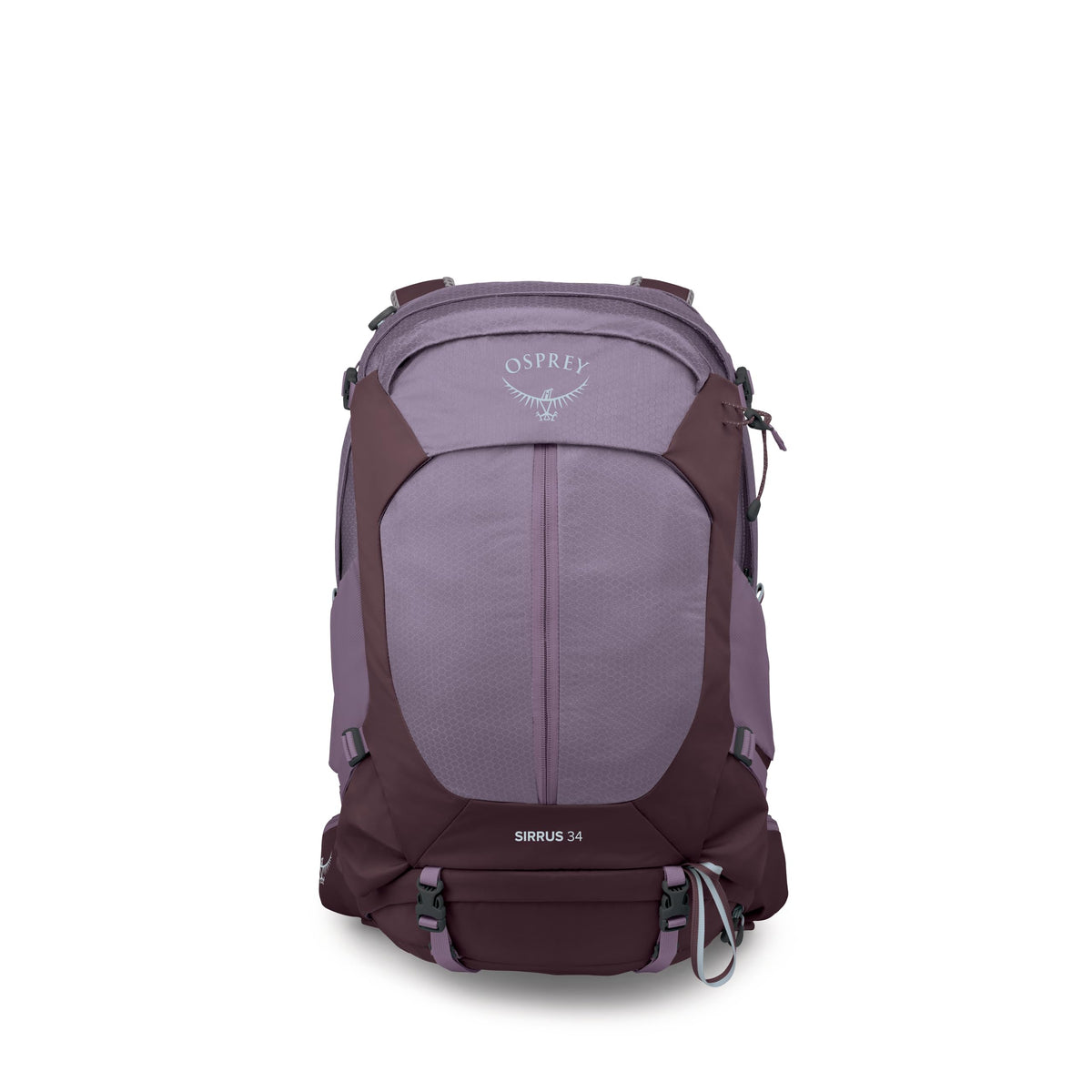 Osprey Sirrus 34L Women's Hiking Backpack - Camping Bag with Waterproof Raincover, Bottle Pockets, & Gear Straps, Purple Dusk